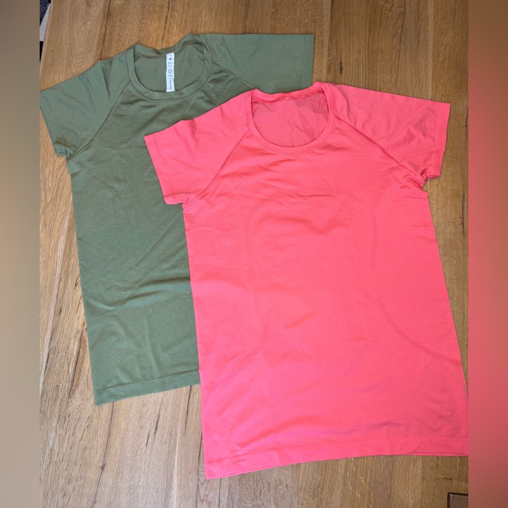 Lululemon Swiftly Tech Short Sleeve Shirt 2.0 hip length size 12 *set of 2*